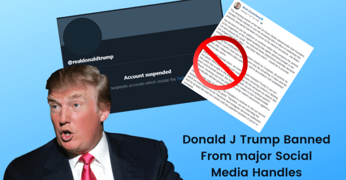 Donald Trump Banned from major Social Media