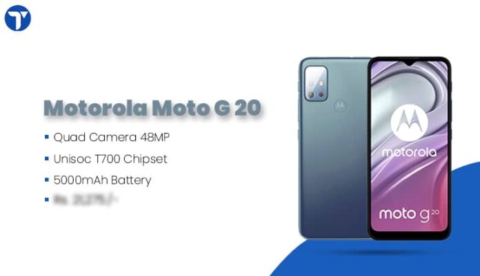 Motorola Moto G20 Price in Nepal, Specs, Availability