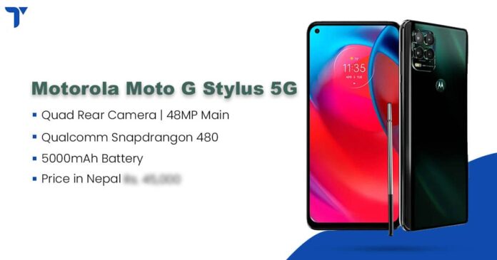 Motorola Moto G Stylus 5G Price in Nepal, Specs, Availability