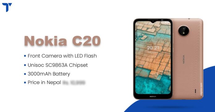 Nokia C20 Price in Nepal, Specs, Availability